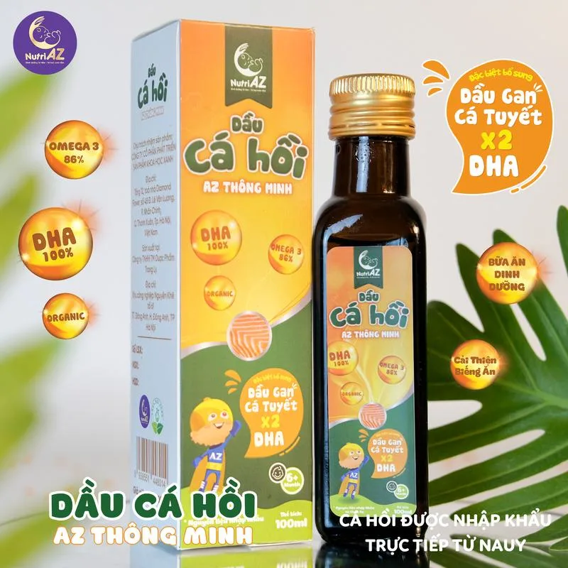 Dầu cá hồi NutriAZ thông minh Dầu cá hồi NutriAZ thông minh