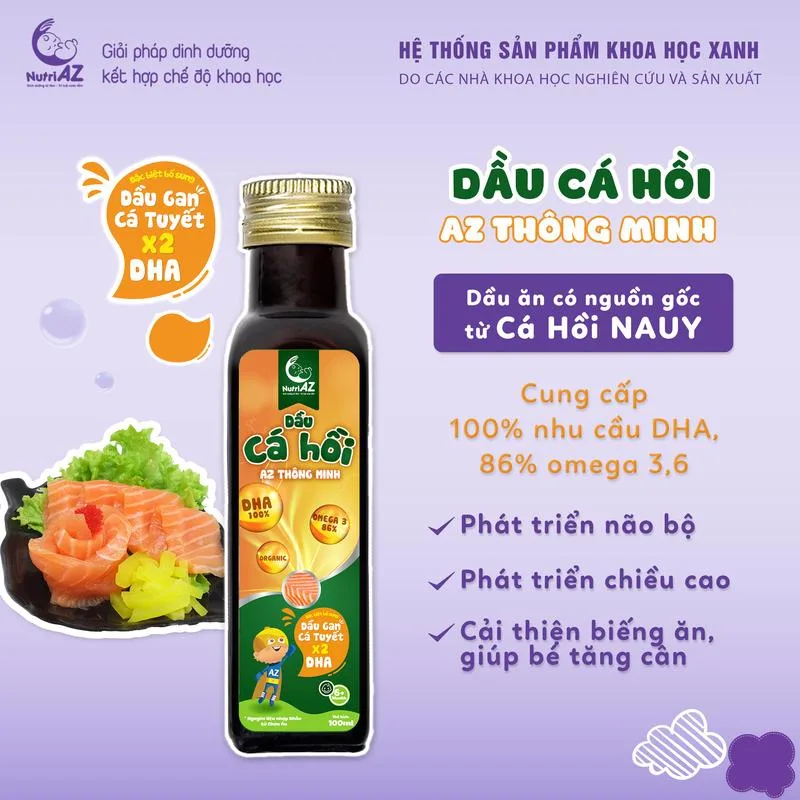 Dầu cá hồi NutriAZ thông minh Dầu cá hồi NutriAZ thông minh