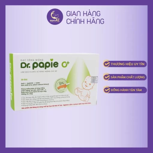 Gạc tơ lưỡi DR PAPIE