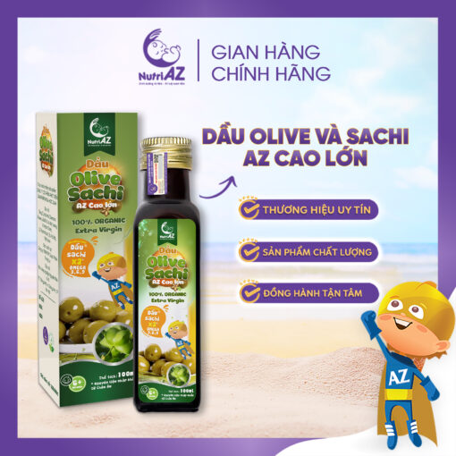 Dầu Oliu Sachi NutriAZ cao lớn