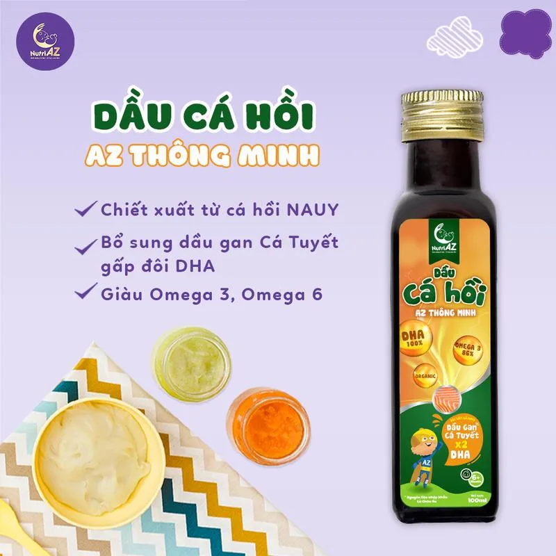 Dầu cá hồi NutriAZ thông minh Dầu cá hồi NutriAZ thông minh