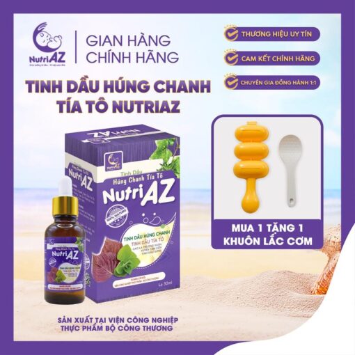 TINH DẦU HÚNG CHANH TÍA TÔ NUTRI AZ VIÊN CÔNG NGHIỆP THỰC PHẨM. HỖ TRỢ ĐỀ KHÁNG VÀ CÁC VẤN ĐỀ HÔ HẤP