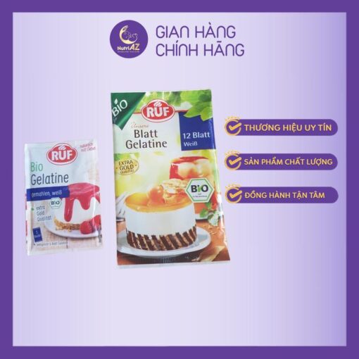 Gelatin Hữu Cơ Ruf làm Thạch, Làm Bánh Pudding