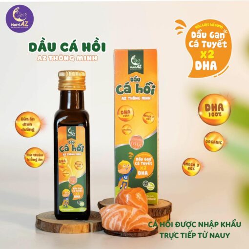 [COMBO MŨM MĨM - TĂNG CÂN] 2 Men Nutri AZ48 + Combo dầu NutriAZ hỗ trợ chăm sóc sức khỏe cho bé, phát triển trí não