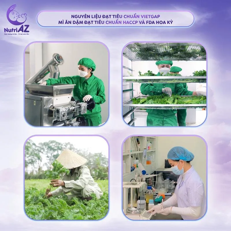 Mì Ăn Dăm Củ Dền NutriAZ Rau Tươi Cho Bé Ăn Dặm Từ 6 Tháng 120g.